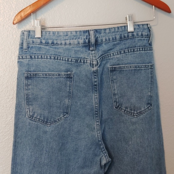 Shein Heart print Jeans Denim Size Large - Picture 10 of 16